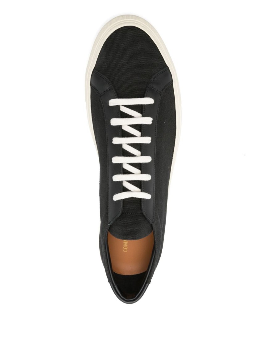 Common Projects Mens Black White Achilles Low Number-print Suede Low-top Trainers