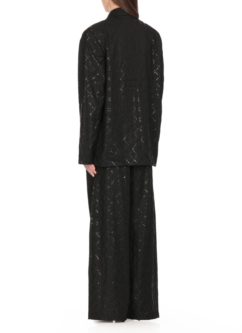 Rotate Birger Christensen Rotate Jacket With Paillettes In Black