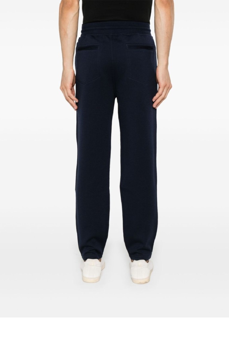 Brunello Cucinelli Relaxed Fit Long Drawstring Trousers In Black