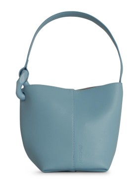 J. W. Anderson Corner' Bucket Bag In Light Blue Leather