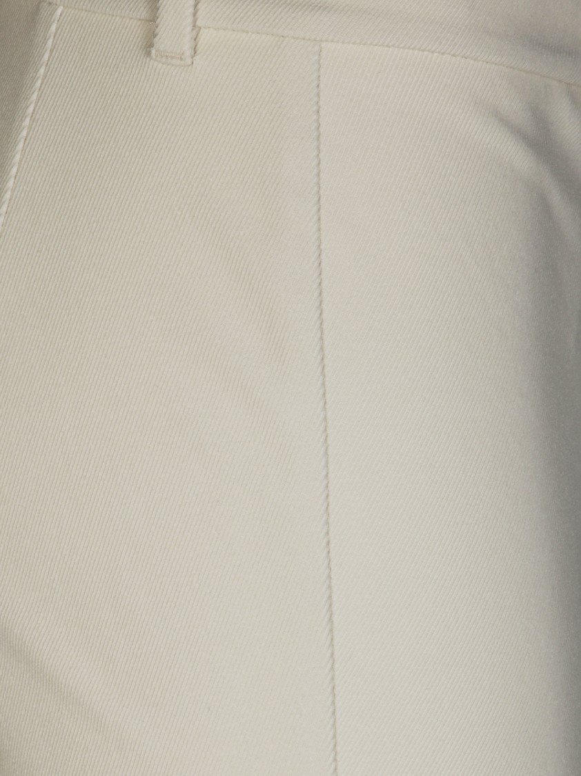 Max Mara Tailored Straight-leg Pants With Subtle Texture In Gray