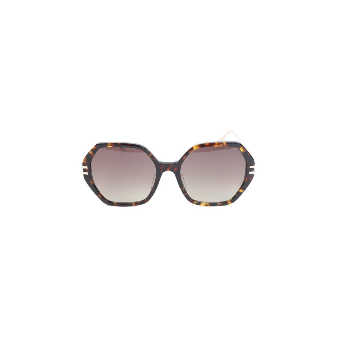 Chopard Bold Octagonal Frame Sunglasses With Gradient Lenses In Gray