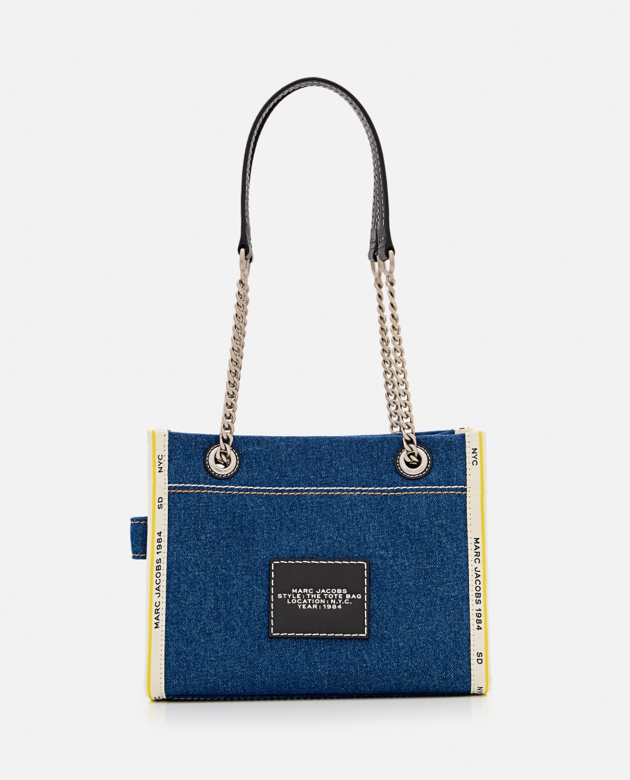Shop Marc Jacobs The Small Denim Tote Bag In Blue