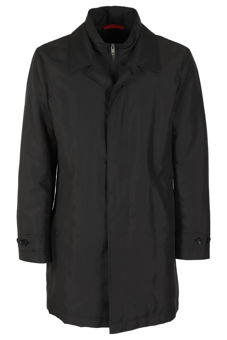 Shop Fay Easy Morning Coat In Black