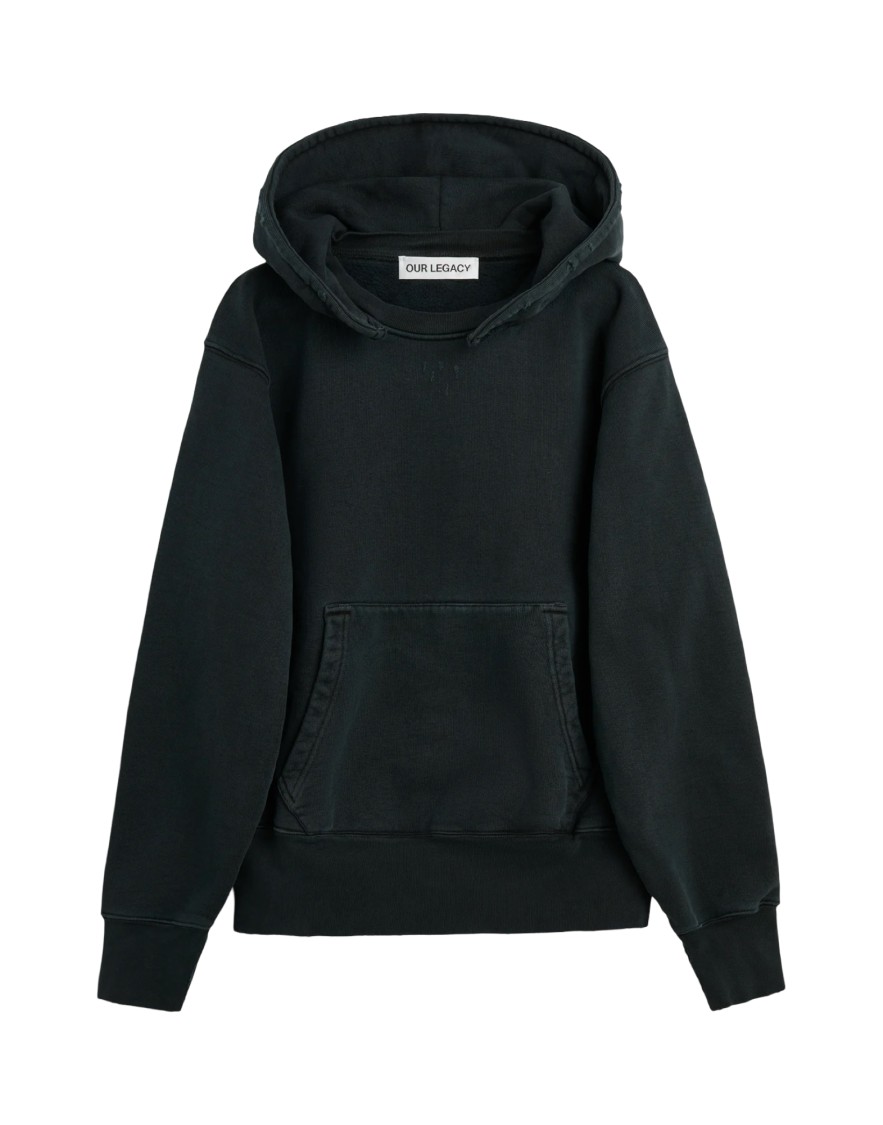 Our Legacy Black Soft Hoodie In Black