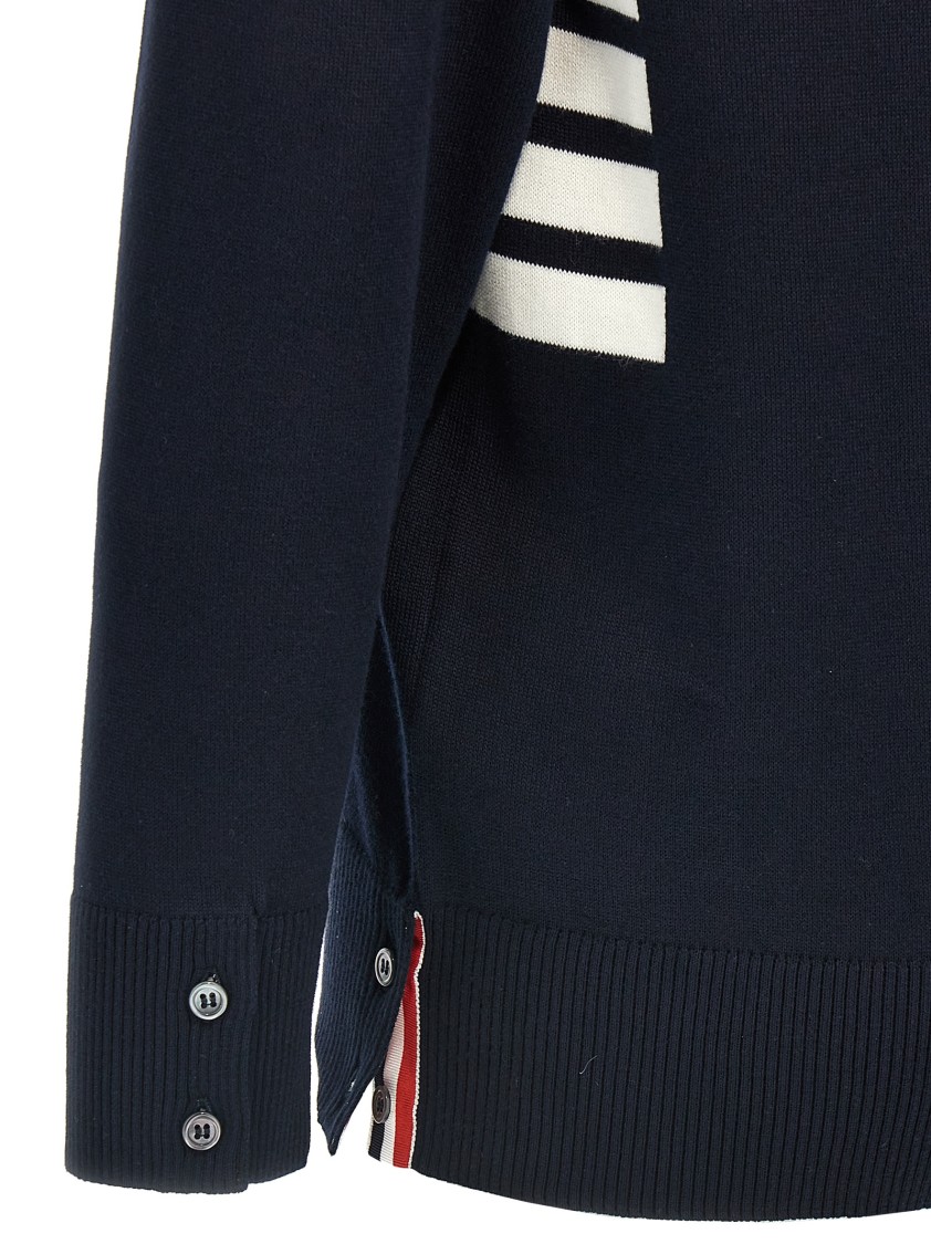 Thom Browne 4-bar Sweaters And Cardigans In Blue