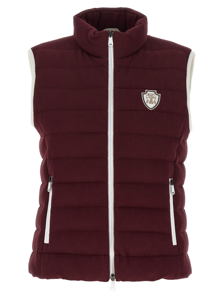 Brunello Cucinelli Piqué Cotton Goose Down-padded Vest