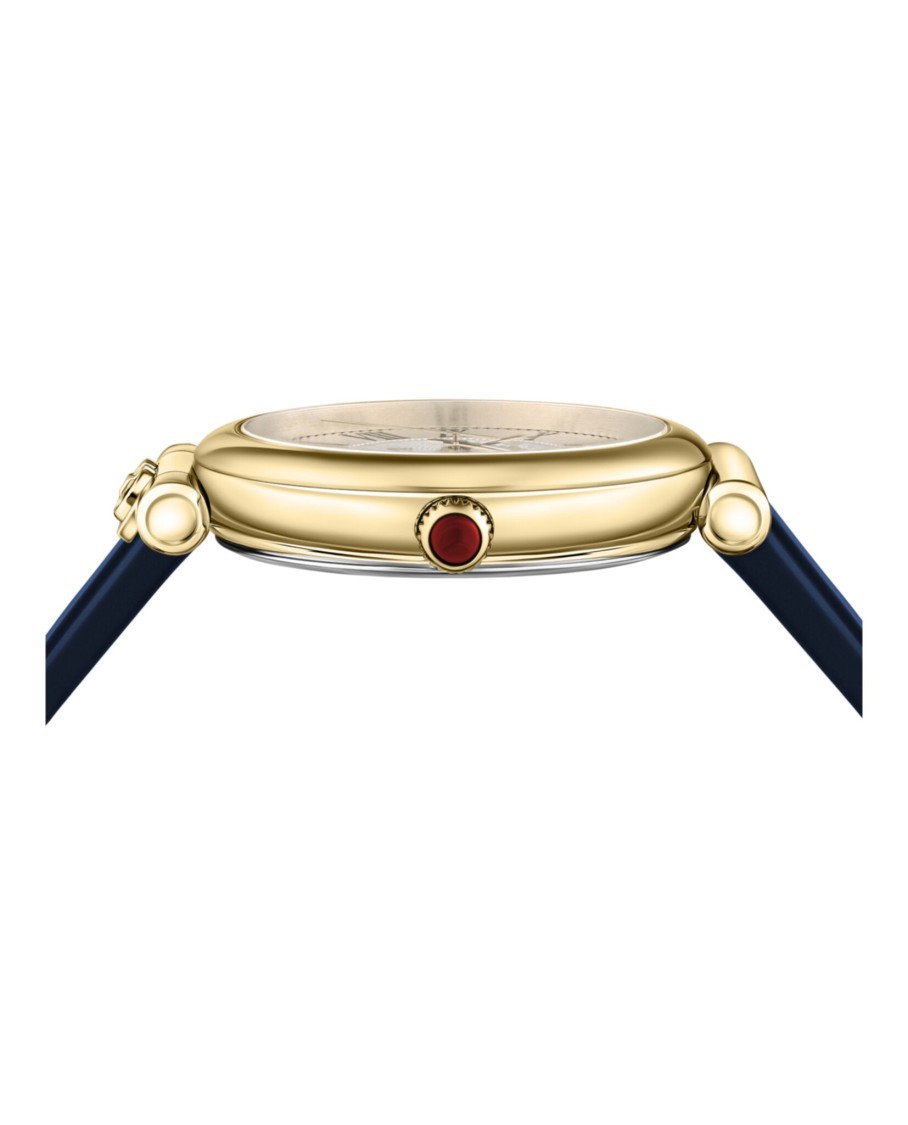 Ferragamo Ora Moonphase Strap Watch In Black