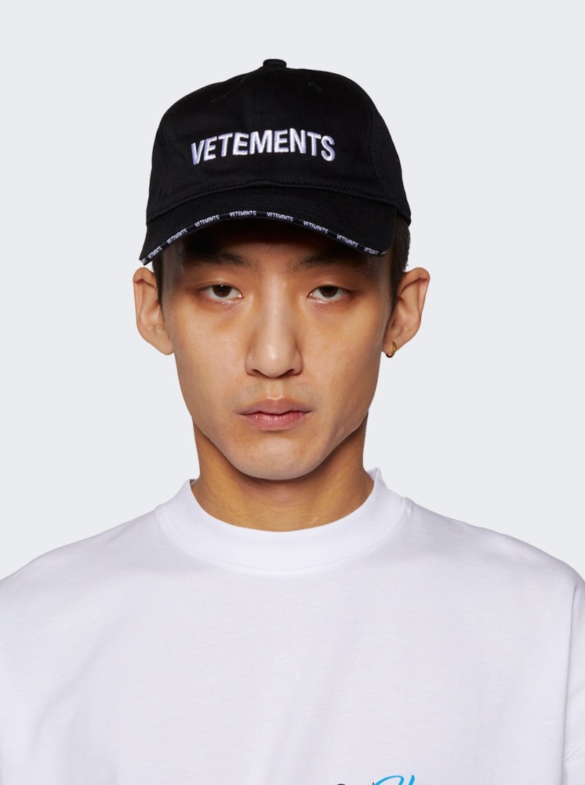 Vetements Logo Cap Black