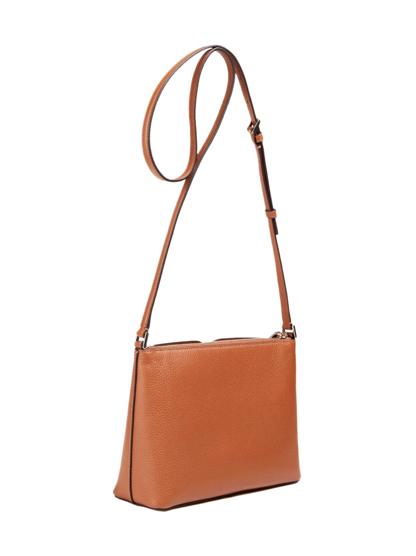 Kate Spade Harlow Pebbled Leather Crossbody Bag In Orange