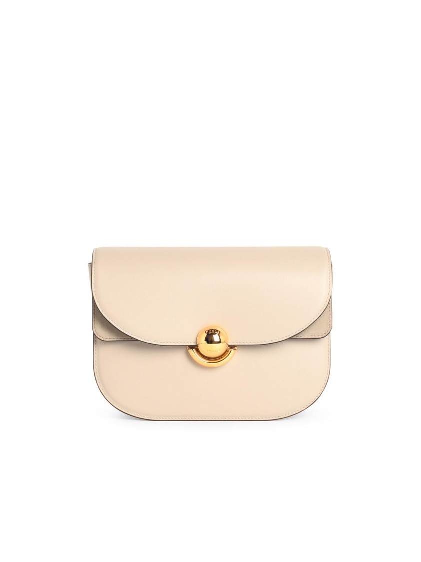 Shop Furla 'sfera' Leather Crossbody Bag In Neutrals