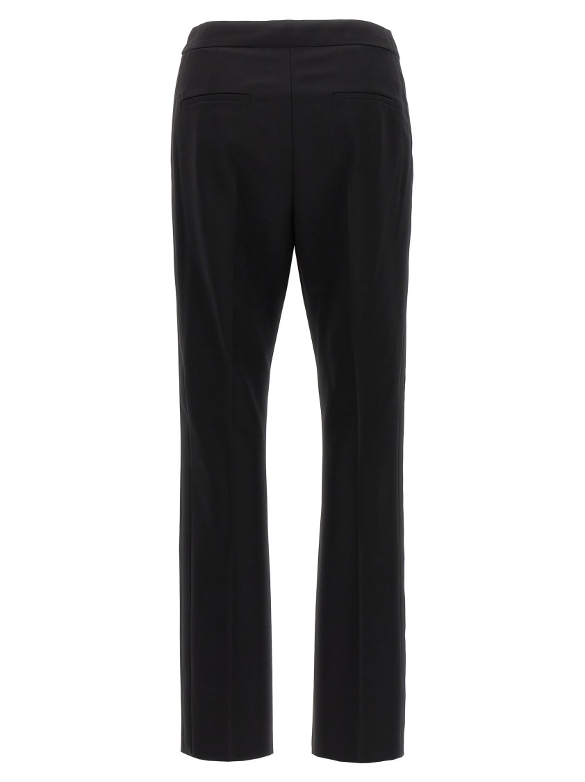 Max Mara Tailored Trousers With Pockets And Belt Loops In Black