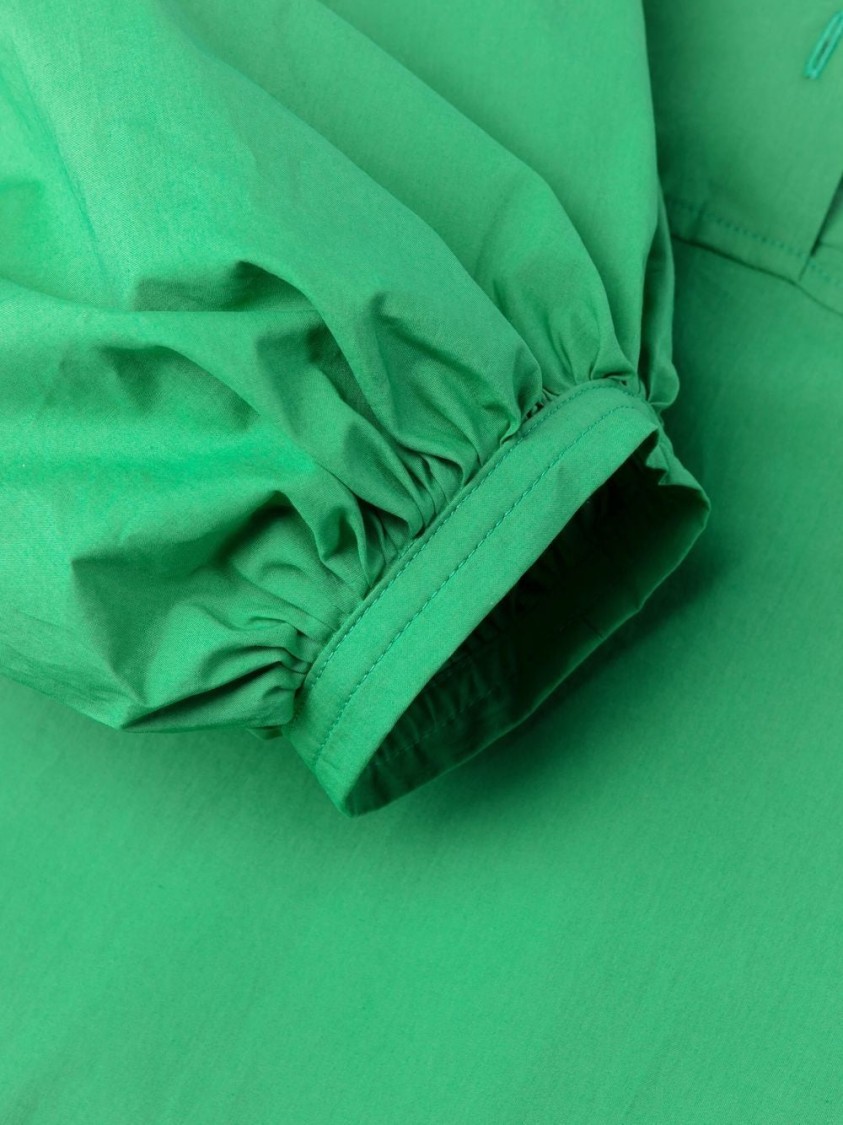 P.a.r.o.s.h . Classic Shirt Design Midi Dress In Green