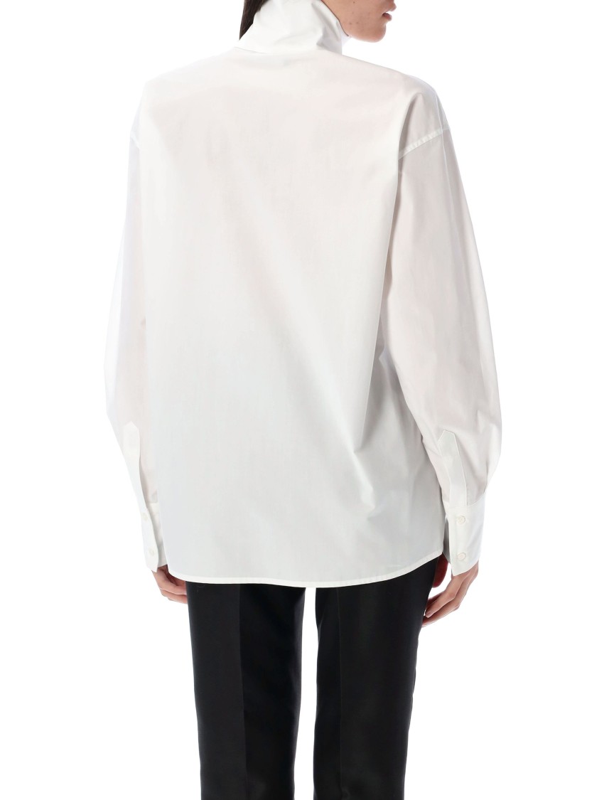 Fabiana Filippi Structured High Neck Shirt With Buttoned Cuffs