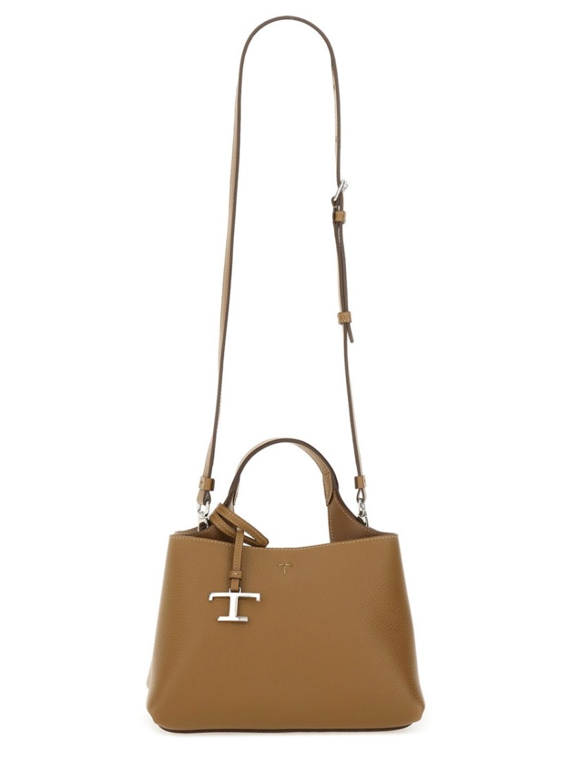 Tod's Micro Leather Bag In Brown