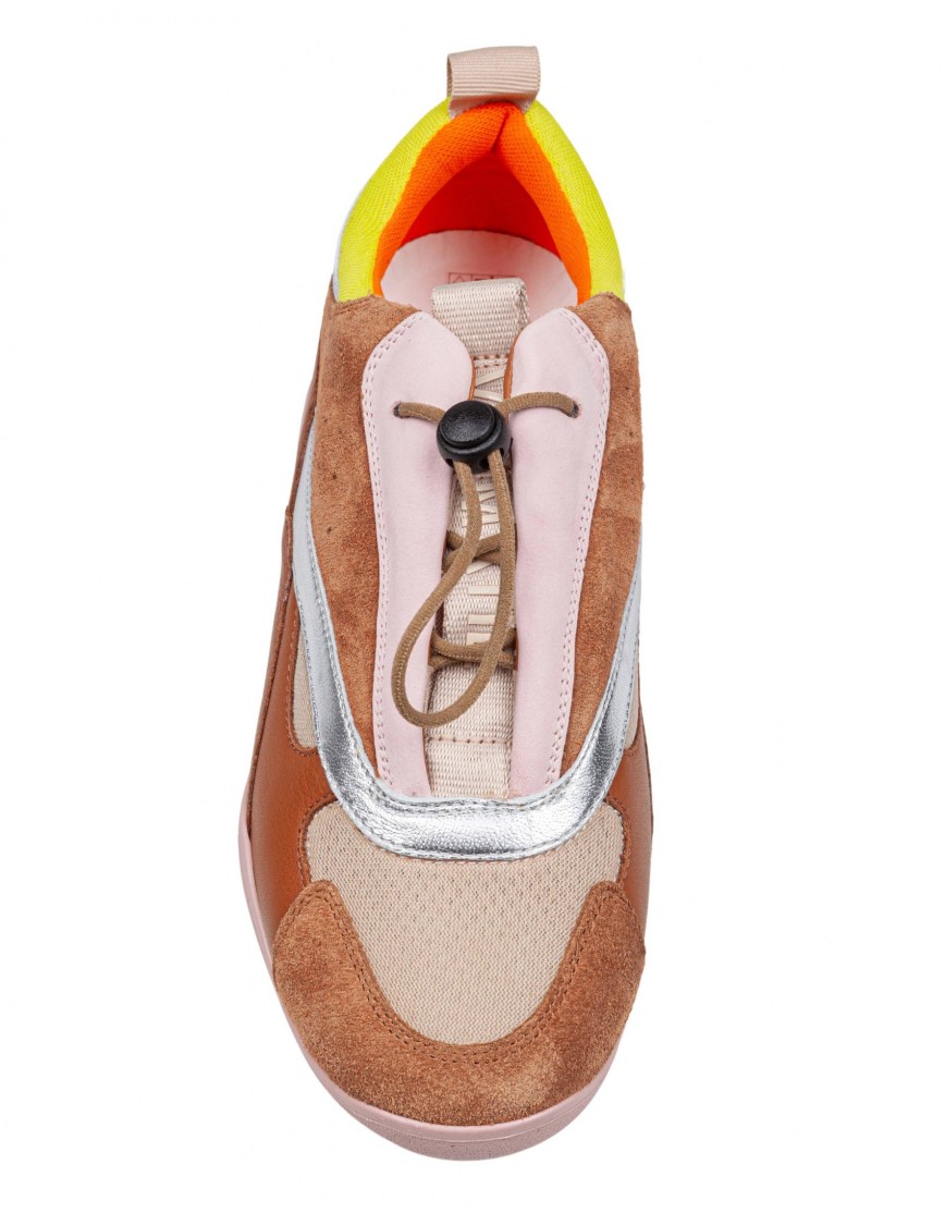 Shop Vic Matie Vic Matié Multicolor Split Leather Sneakers