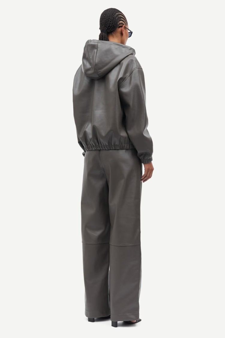 Samsoe & Samsoe Samsoe Samsoe Loose-fit Hoodie With Recycled Leather