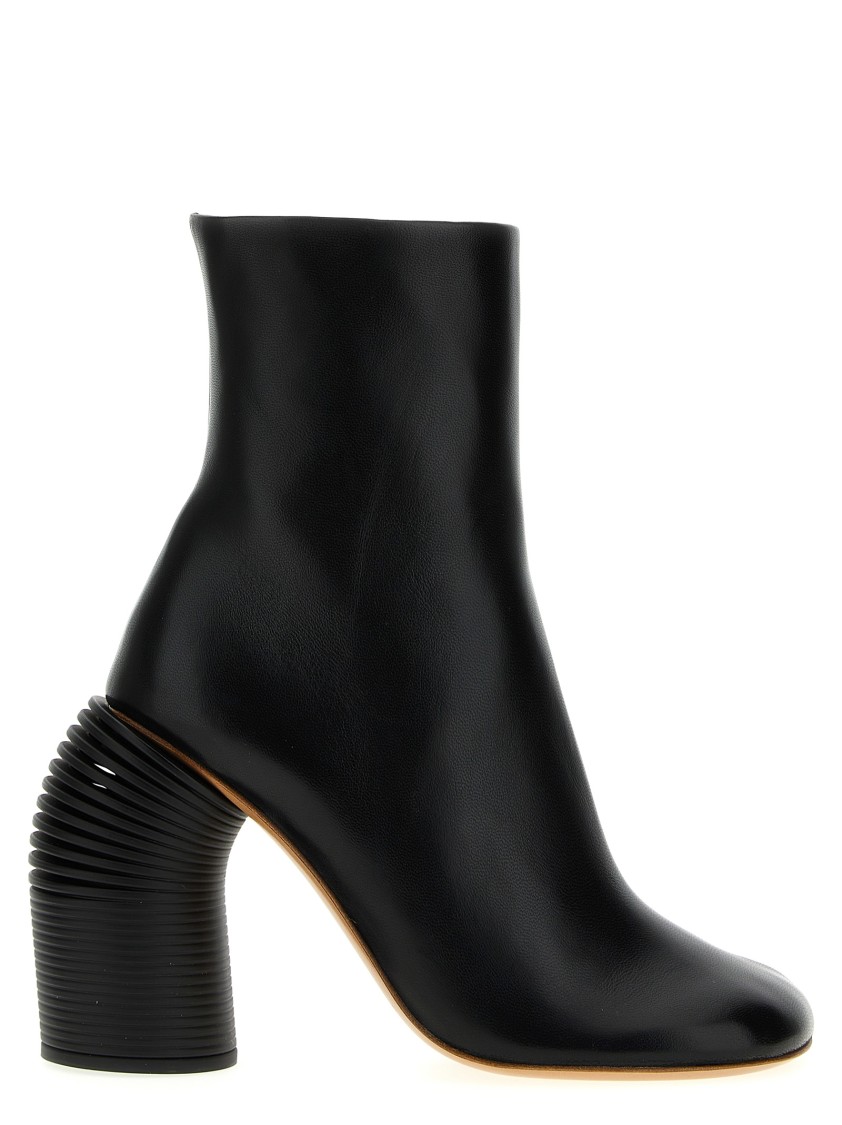 Off-white 'tonal Spring' Ankle Boots In Black