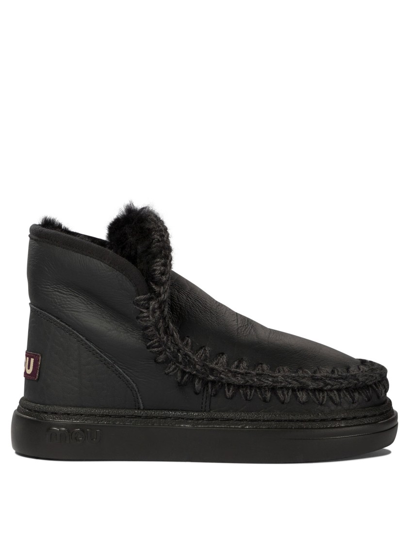 Mou "eskimo Bold" Ankle Boots In Black