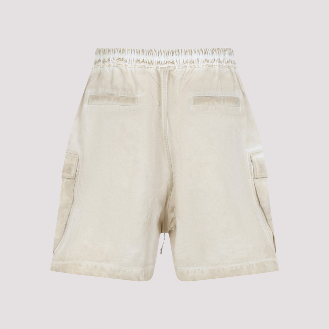 Shop Rick Owens Drkshdw Drkshdw By Rick Owens Cotton Bermuda Shorts With Drawstring Waistband In White