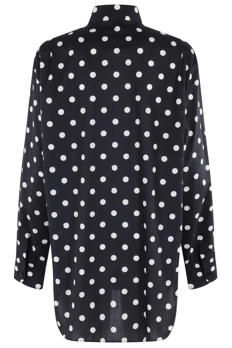 MOSCHINO MOSCHINO POLKA DOT COTTON VOILE SHIRT 
