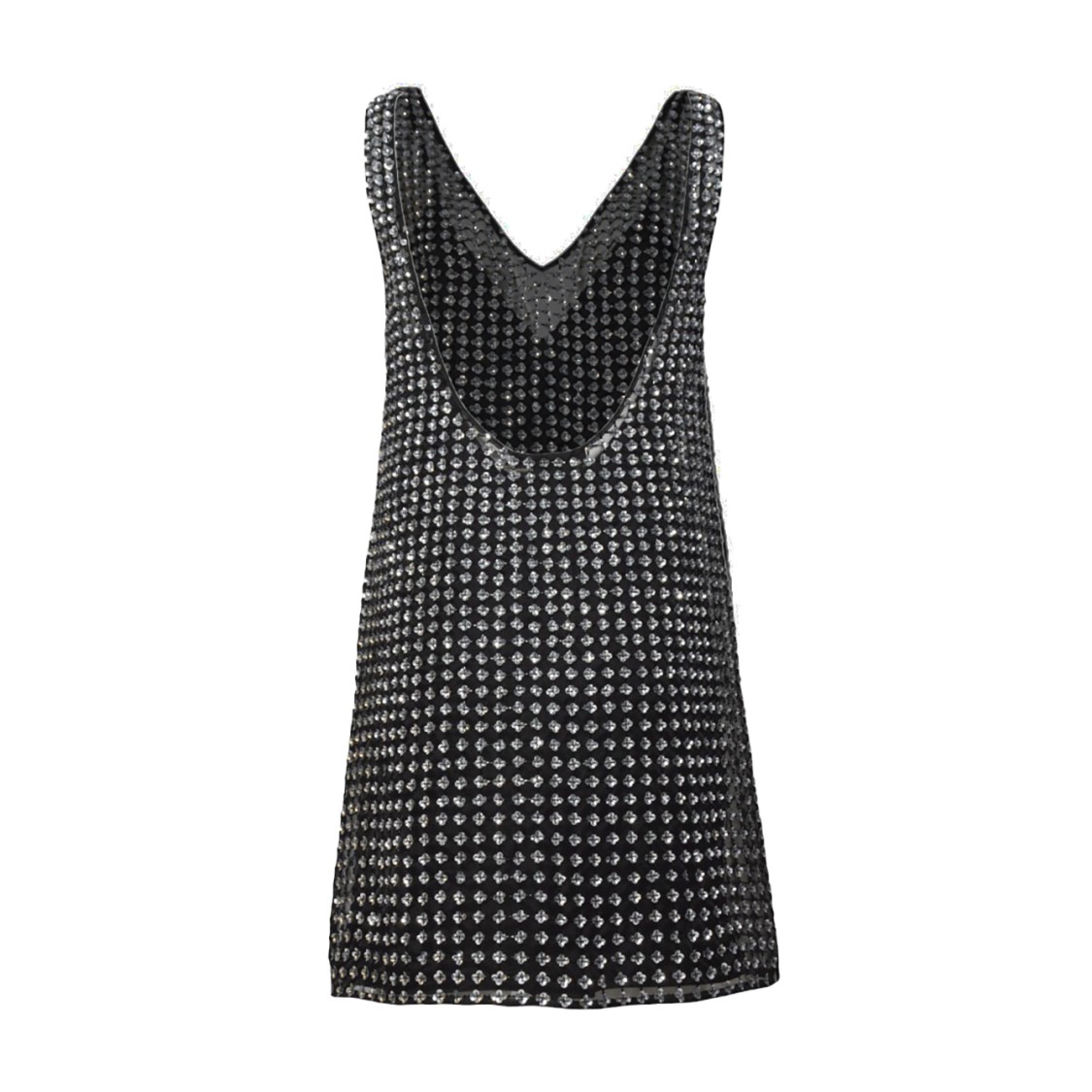 Shop Max Mara Silk Organza Mini Dress With Floral Sequins