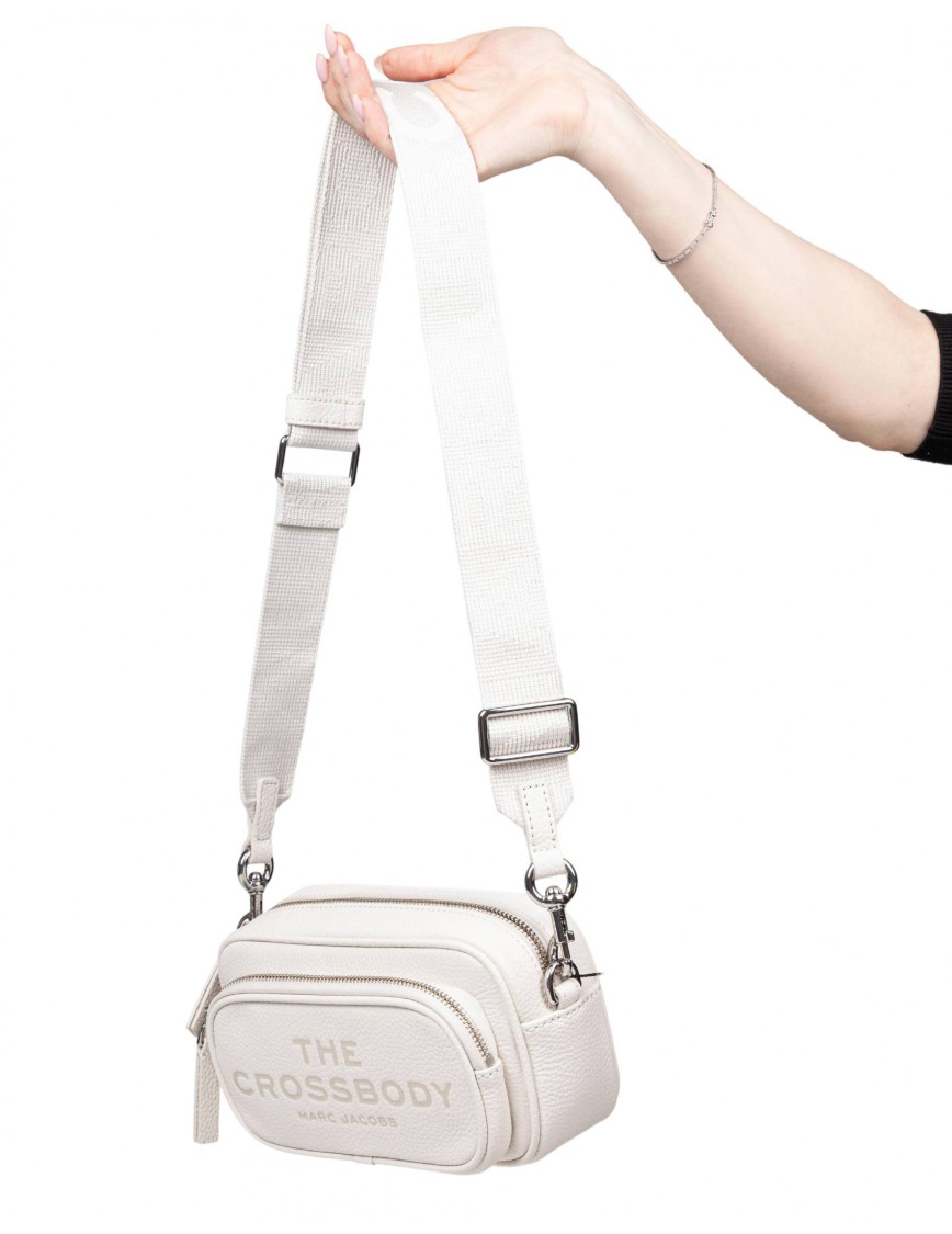 Marc Jacobs The Adjustable Textured Crossbody Bag In White