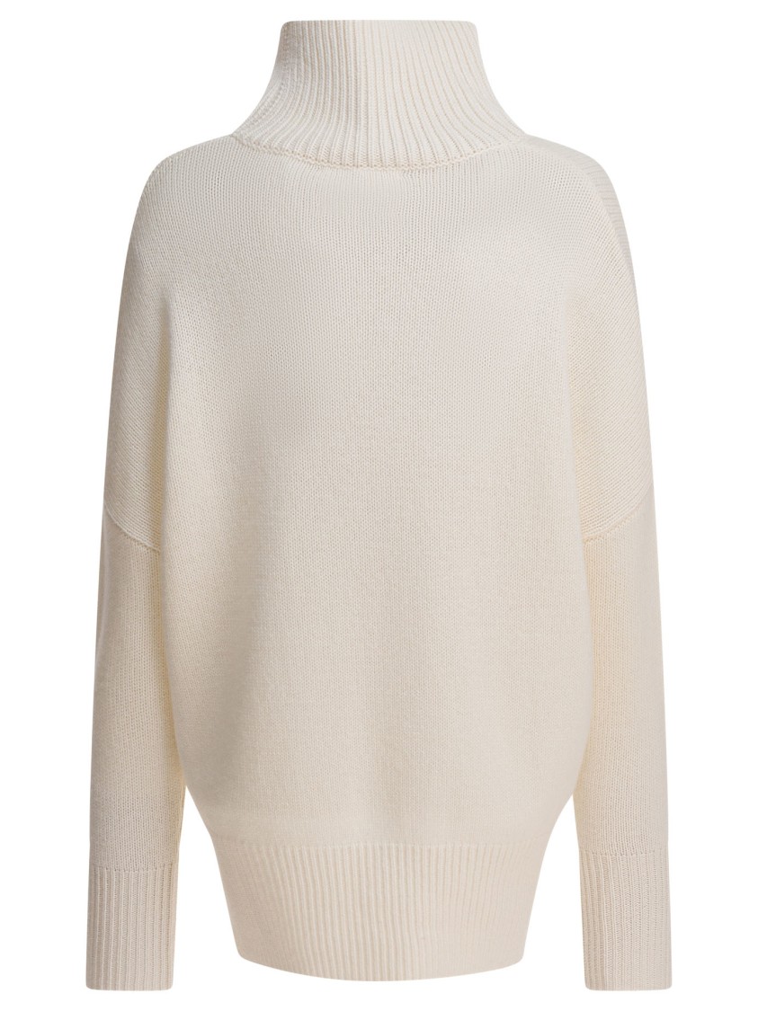 Lisa Yang Beige Cashmere Sweater In White