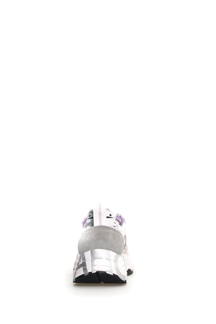 Shop Voile Blanche Light Pink Sneakers With Soft Textures