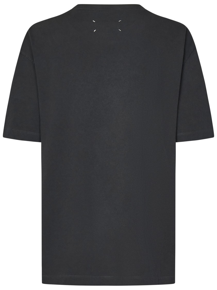 Maison Margiela Relaxed Fit Black Cotton Jersey T-shirt