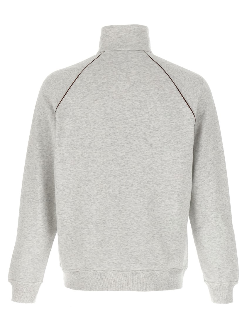 Brunello Cucinelli Men's High-necked Topwear In Gray