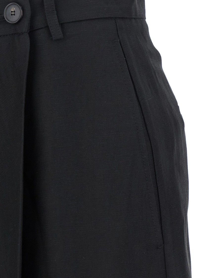 Shop Tela Nilla' Black Skirt With Pences On The Front