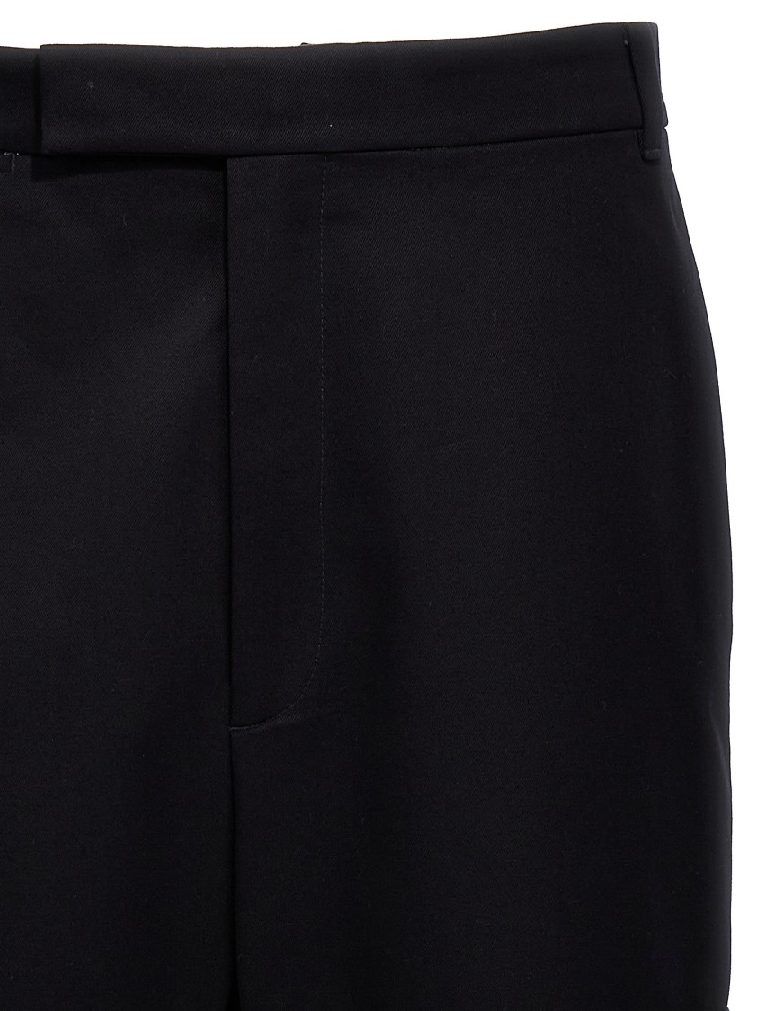 Thom Browne Unconstructed Combo Straight-leg Trousers In Blue