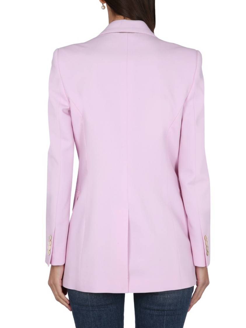 Alexander Mcqueen Veste De Tailleur En Laine In Pink