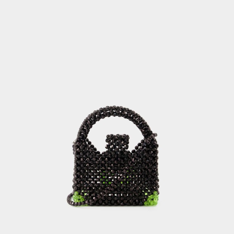トートバッグ GERMANIER Beaded bag - Germanier - Beads - Black Germanier Beaded Bag - Beads - Black in Black | THE LIST