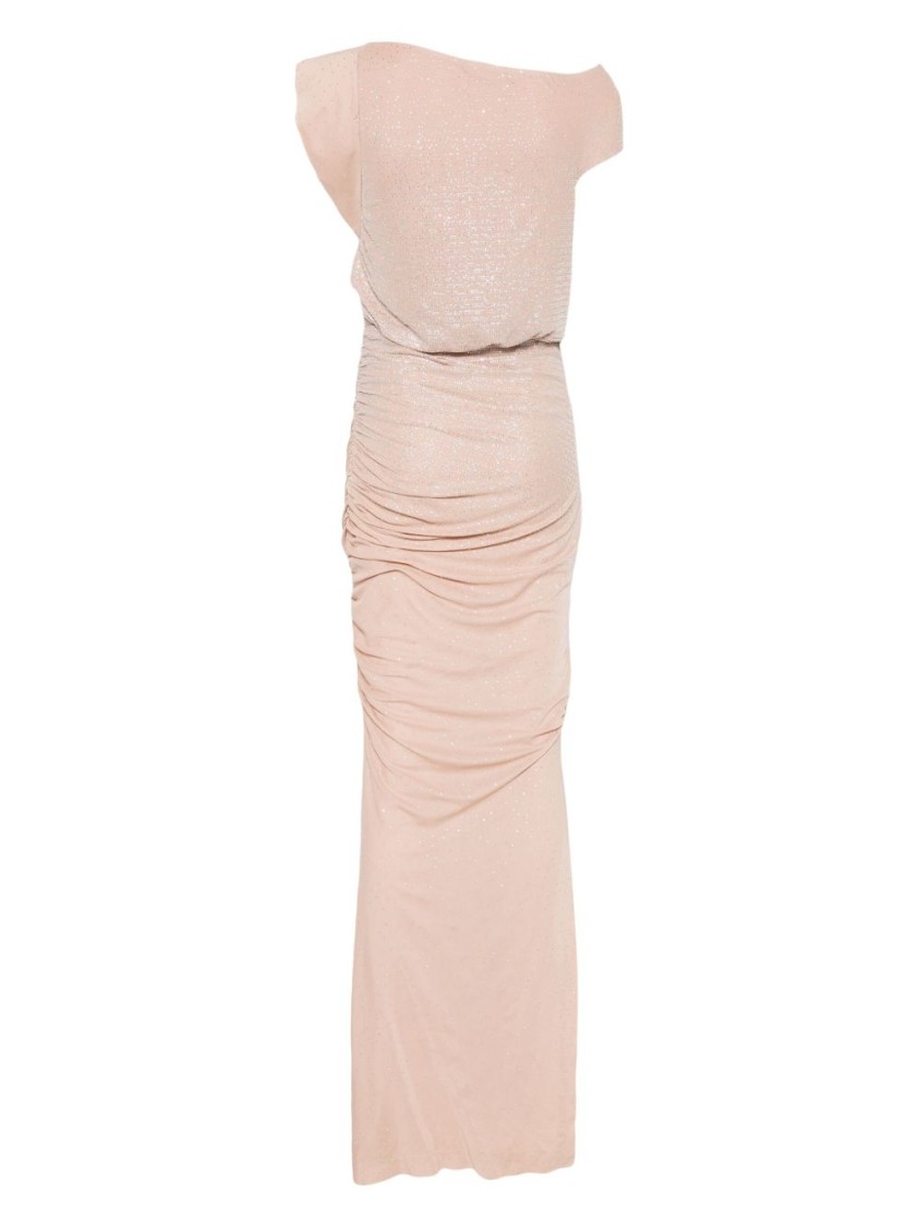 Shop Genny Light Beige Tulle Dress