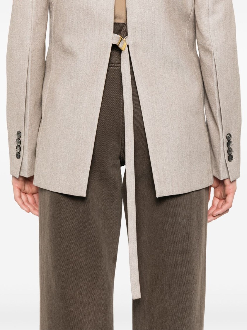 Ami Alexandre Mattiussi Double-breasted Blazer In Neutrals