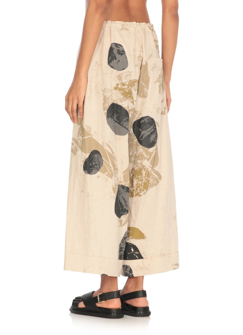 Y's Abstract-print Trousers