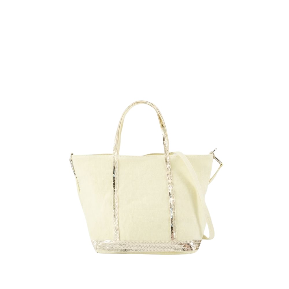 Vanessa Bruno Cabas S Shopper Bag - Linen - Yellow In Yellow