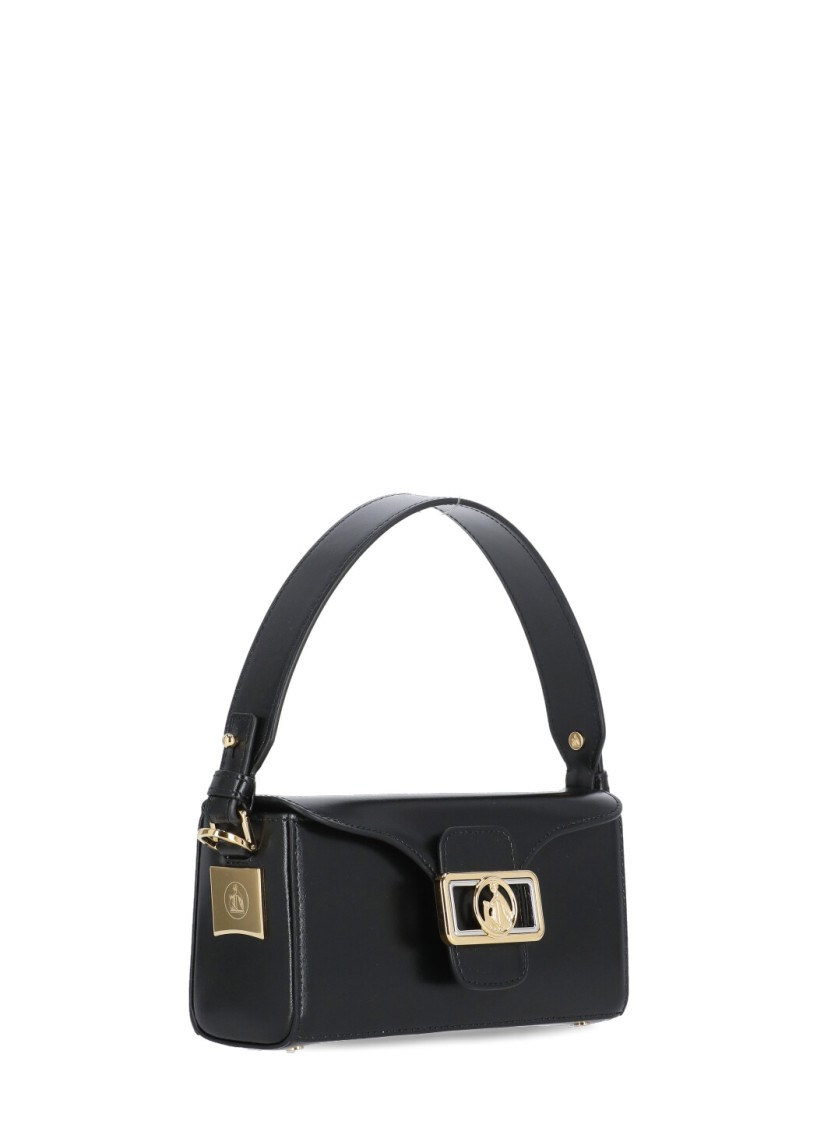 Lanvin Rectangular Smooth Nano Shoulder Bag In Black