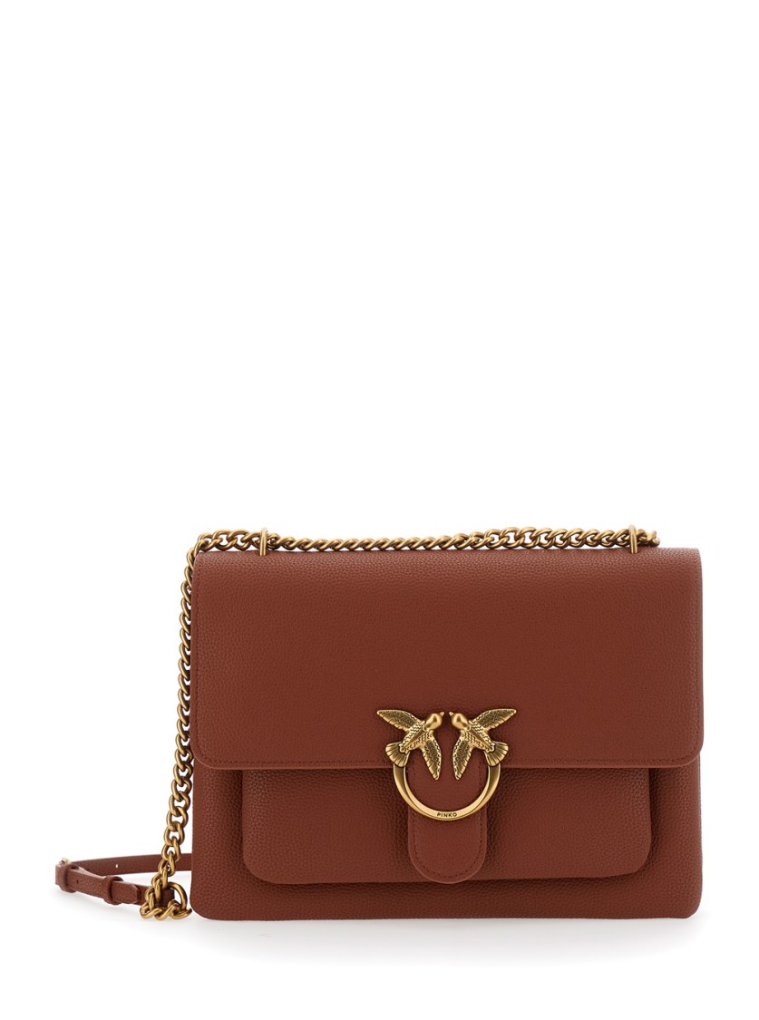 Pinko Love One' Brown Shoulder Bag