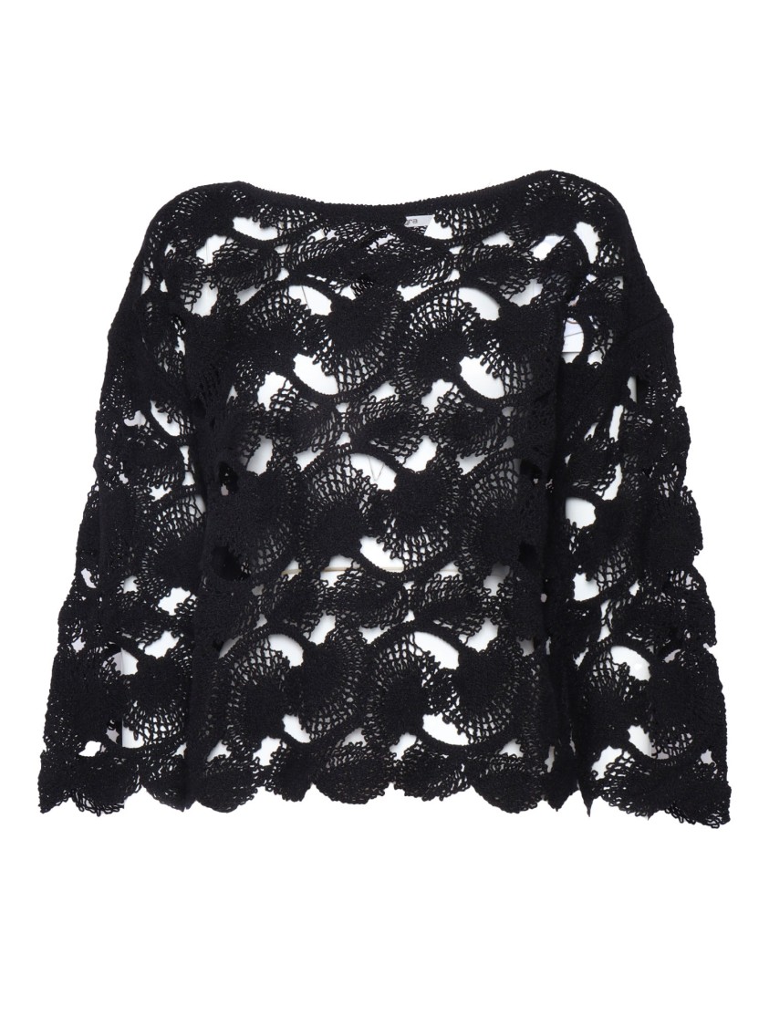 Kangra Cashmere Cornely Boat Neck Sweater In Black