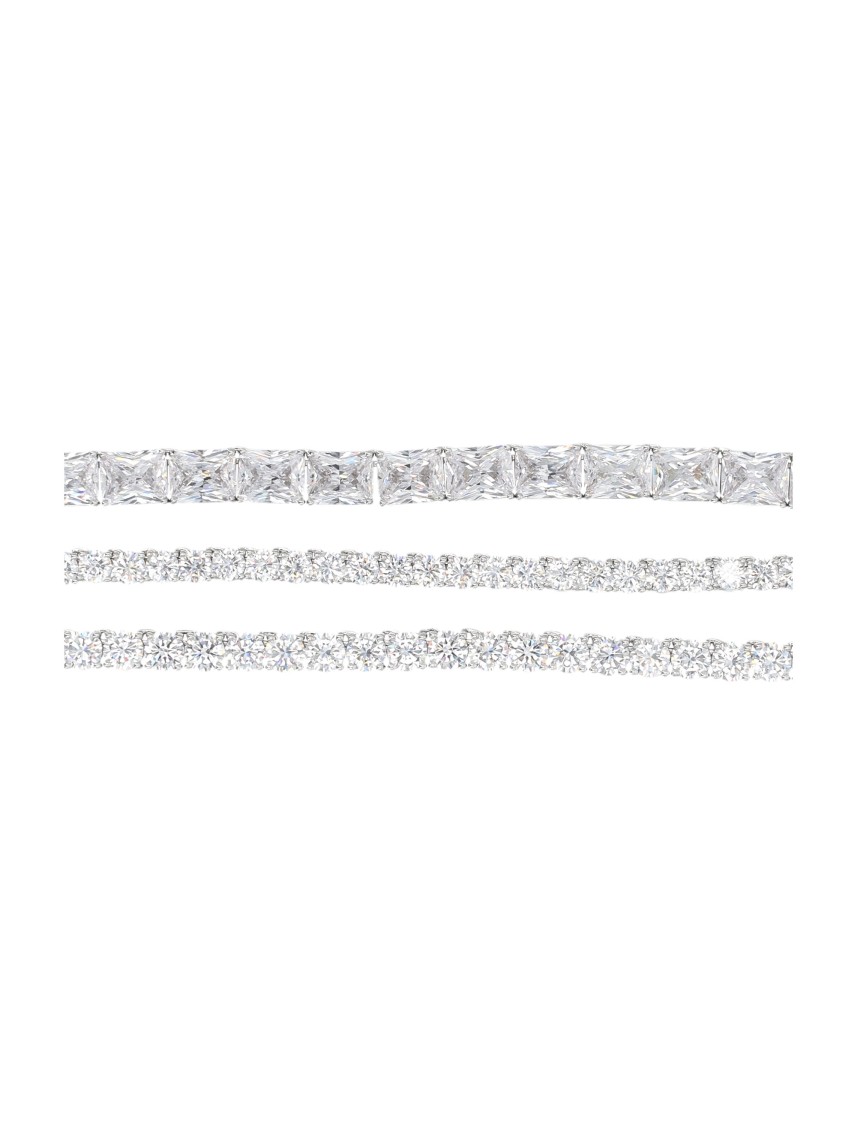 Self-portrait Multi Crystal Choker In Metallic