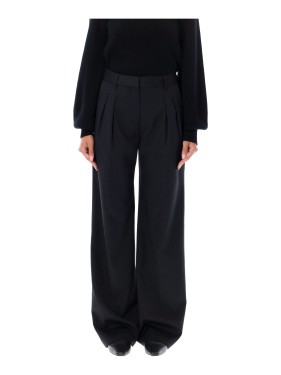 Loulou Studio Black Wool Blend Zhanna Coat Short | THE LIST