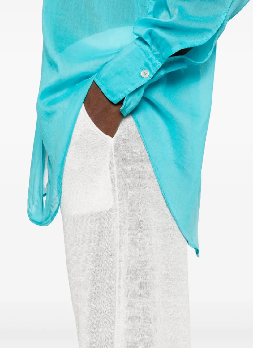 P.a.r.o.s.h . Wide-leg Pants With High Waist In White
