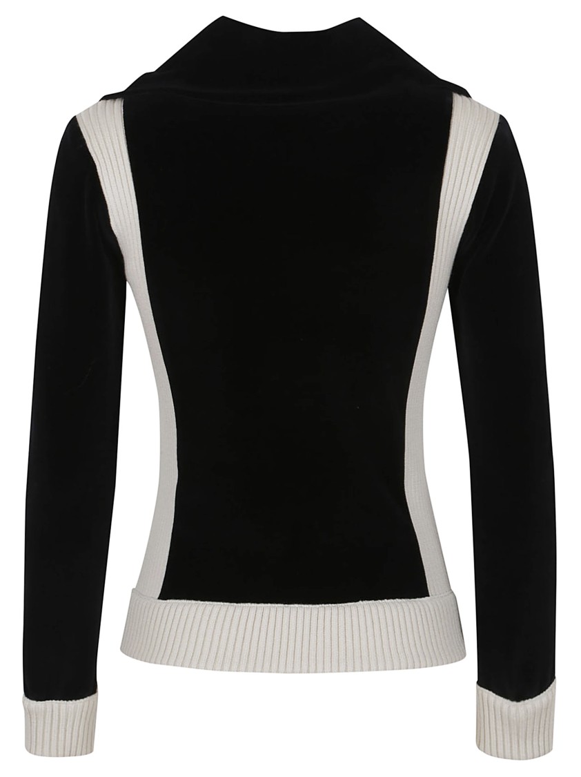 Valentino Velvet Track Jacket In Black