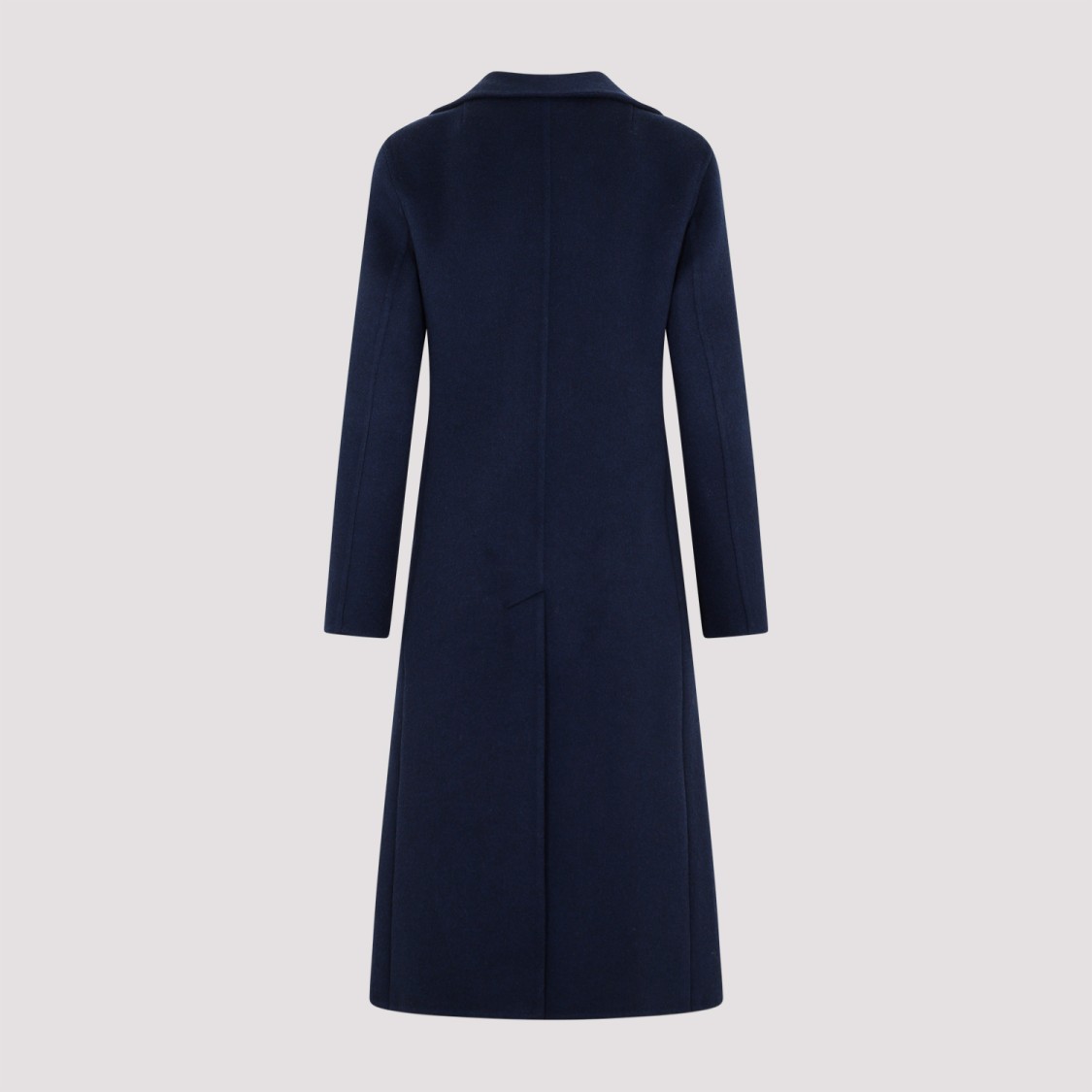 AKRIS AKRIS DENIM BLUE FABY CASHMERE COAT 