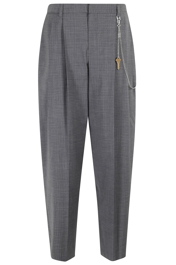 Alexander Wang Women Grey Wool-blend Trousers In Gray