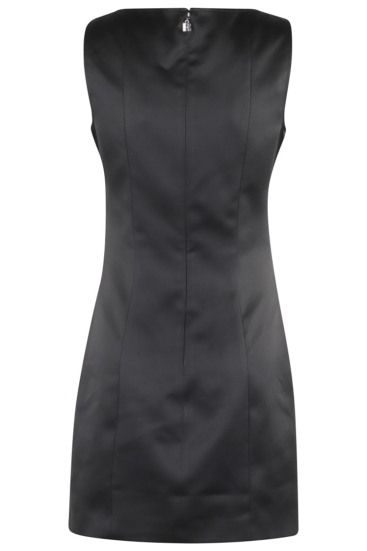 Rotate Birger Christensen Rotate Floral Accent Sheath Dress In Black