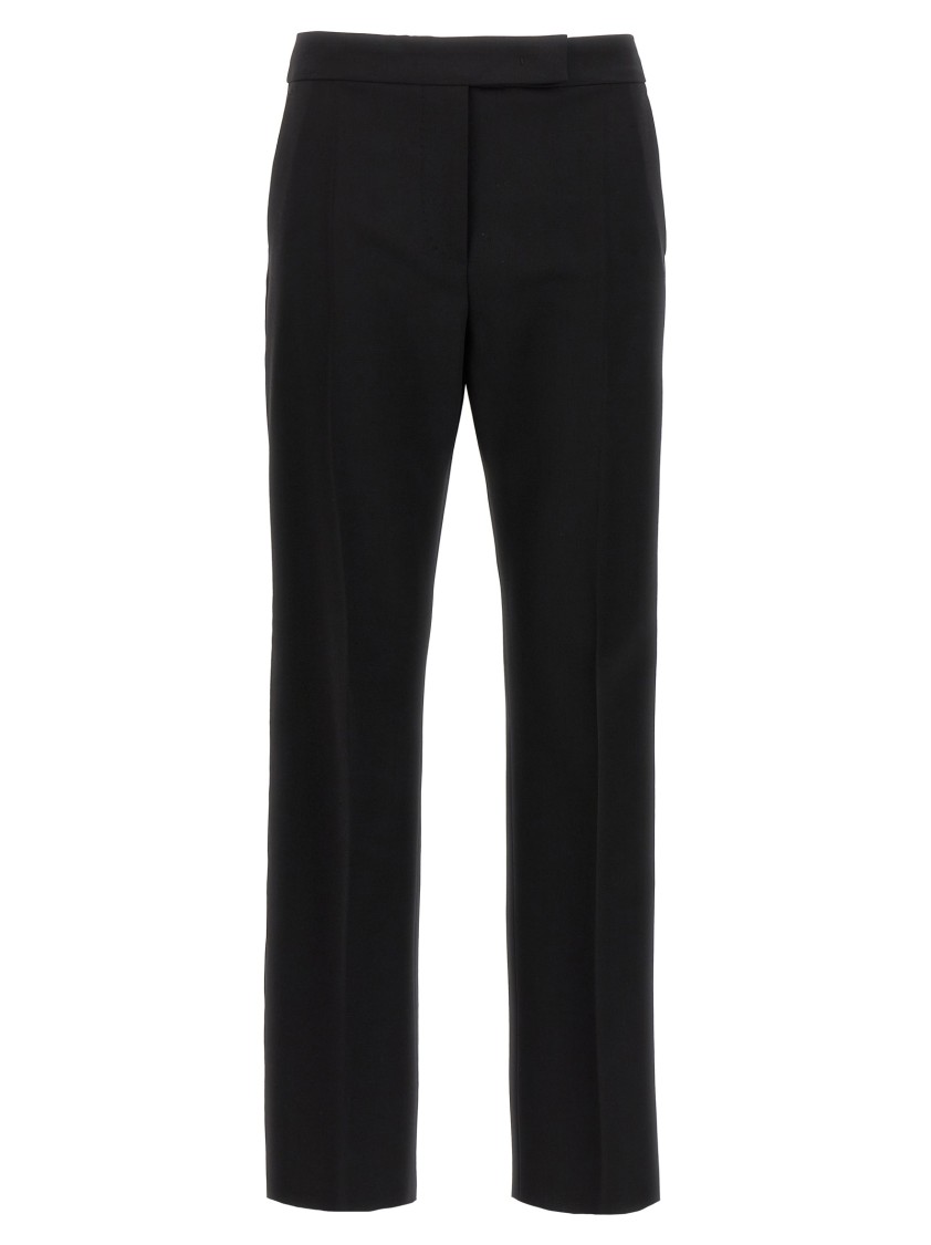 Max Mara Tailored Trousers With Pockets And Belt Loops In Black